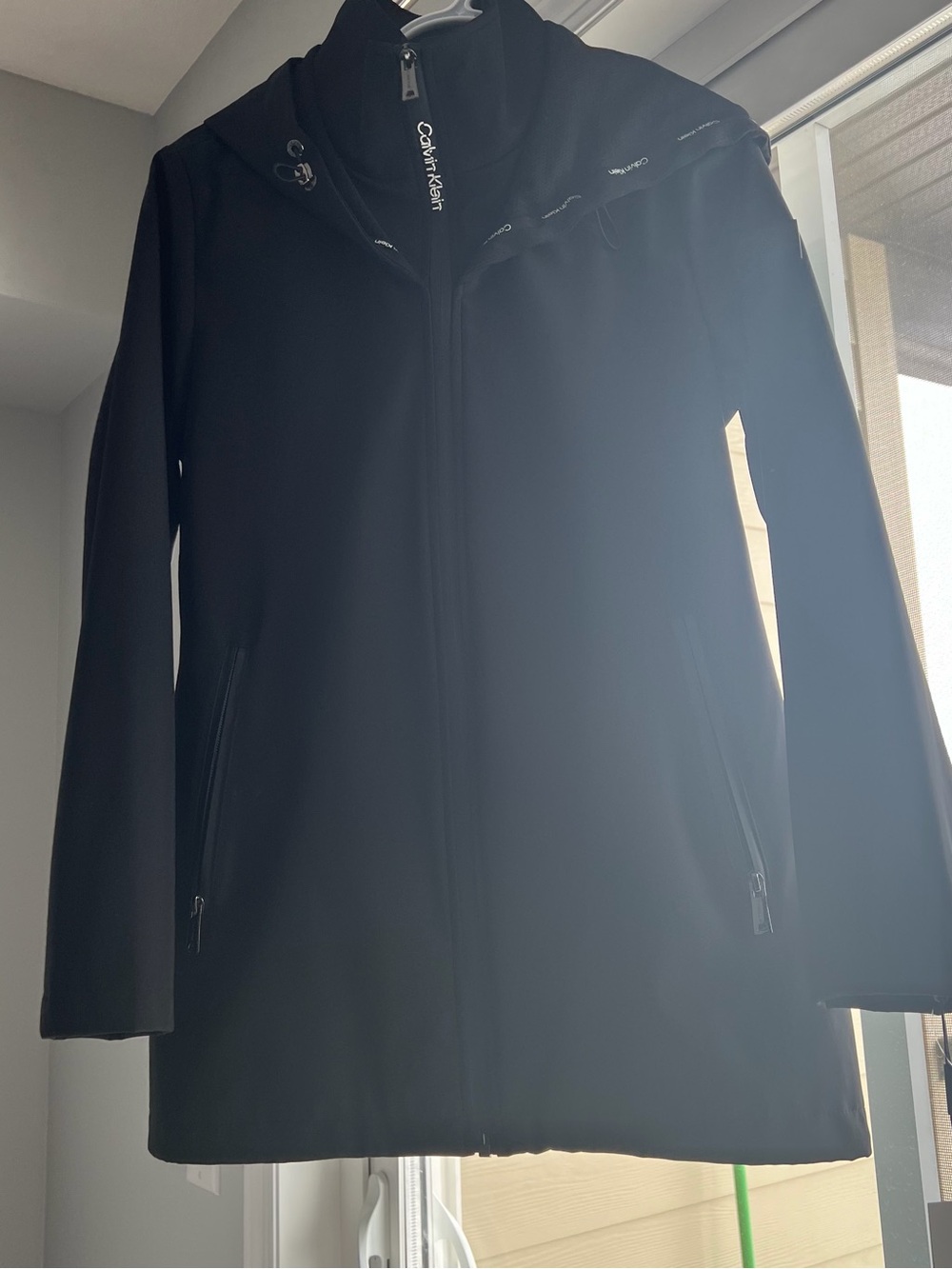 Calvin Klein Black Performance Zip Jacket with Logo Tape